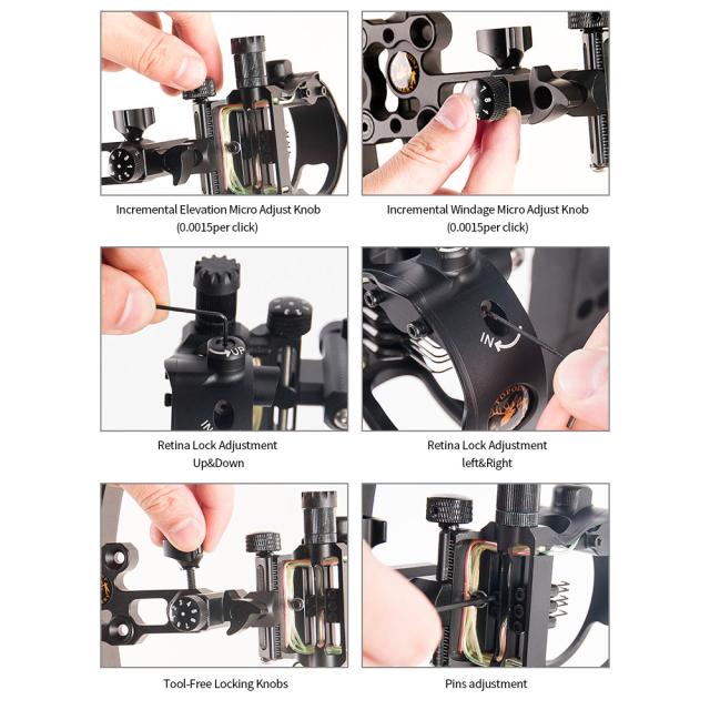 5ピンDB9150ボウサイトDBシリーズRetinaマイクロはコンパウンドボウ