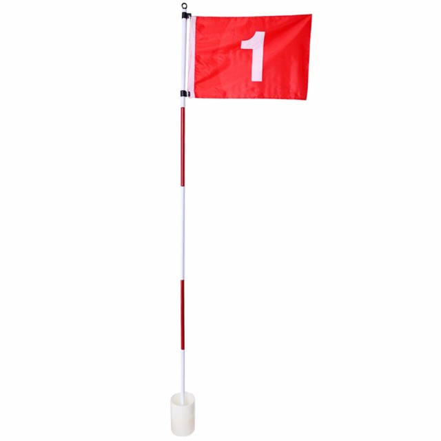 ゴルフホールポールカップフラッグスティック5セクションゴルフ