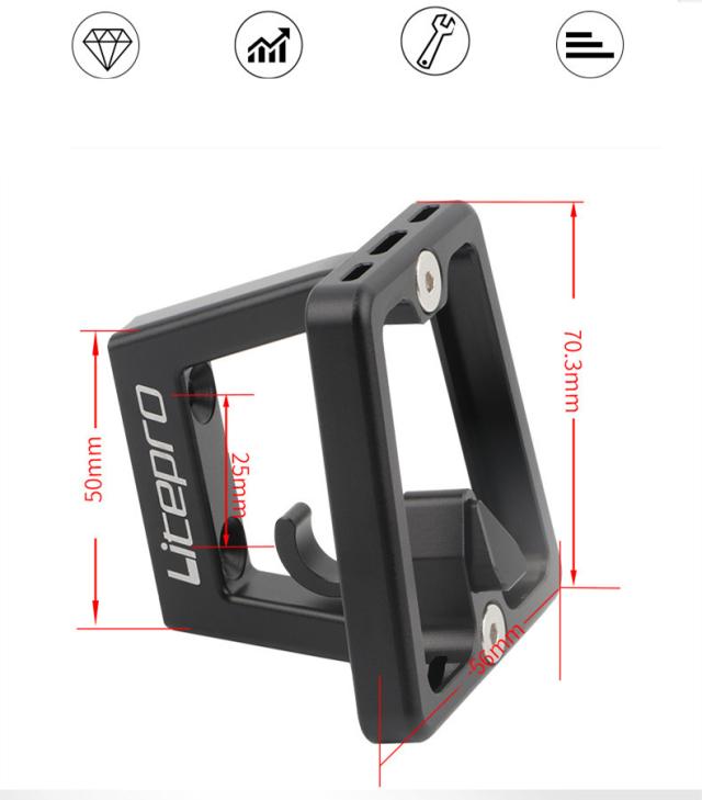 フロントキャリアブロック折りたたみ自転車バッグブラケットキャリア