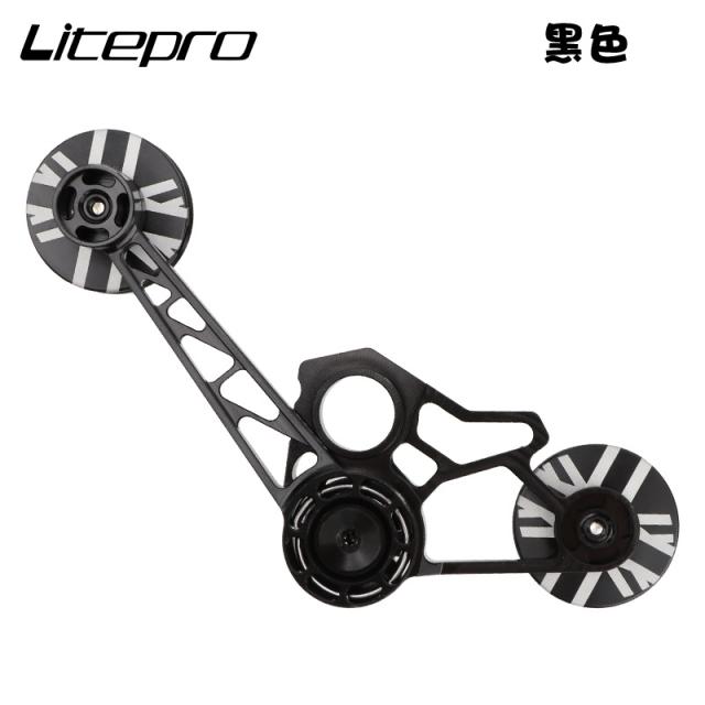 スプロケットバイク折りたたみ自転車ガイドホイール付きサイクリングシングルスピードリアディレイラーチェーンテンショナー_10