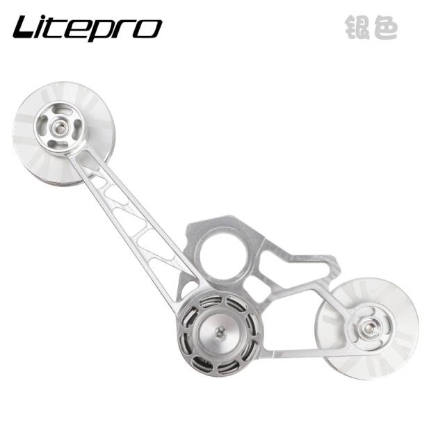 スプロケットバイク折りたたみ自転車ガイドホイール付きサイクリングシングルスピードリアディレイラーチェーンテンショナー_13