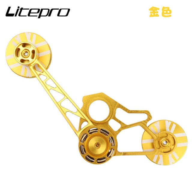 スプロケットバイク折りたたみ自転車ガイドホイール付きサイクリングシングルスピードリアディレイラーチェーンテンショナー_16
