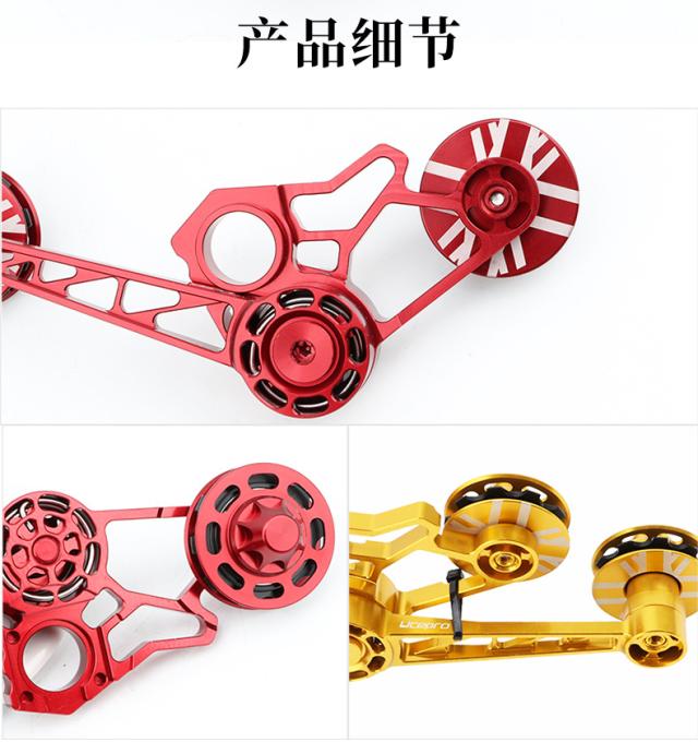 スプロケットバイク折りたたみ自転車ガイドホイール付きサイクリング