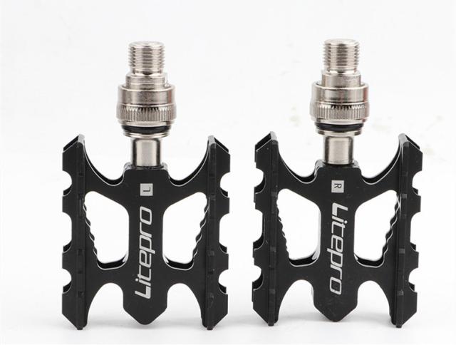 【新品未使用】ブロンプトン　クイックリリースペダル Amazon | aceoffix チタン製 クイックリリースペダル BROMPTON用 軽量