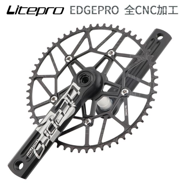 HollowTechクランクセットシングルチェーンリングロードフォールディングバイク自転車130mmBcdチェーンリング_2