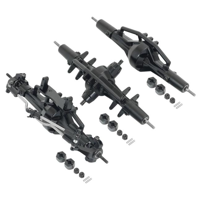SCX10用の完全なフロントミドルリア6X6アクスル9002190027 90028 1