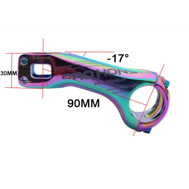 マウンテンバイクステム-17度アルミニウム合金ステム70mm / 90mm