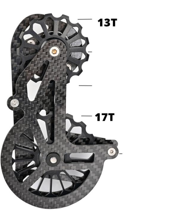 R8000R7000自転車アクセサリー用自転車セラミックリアディレイラー超軽量カーボンファイバー13tプーリーガイドホイール_2