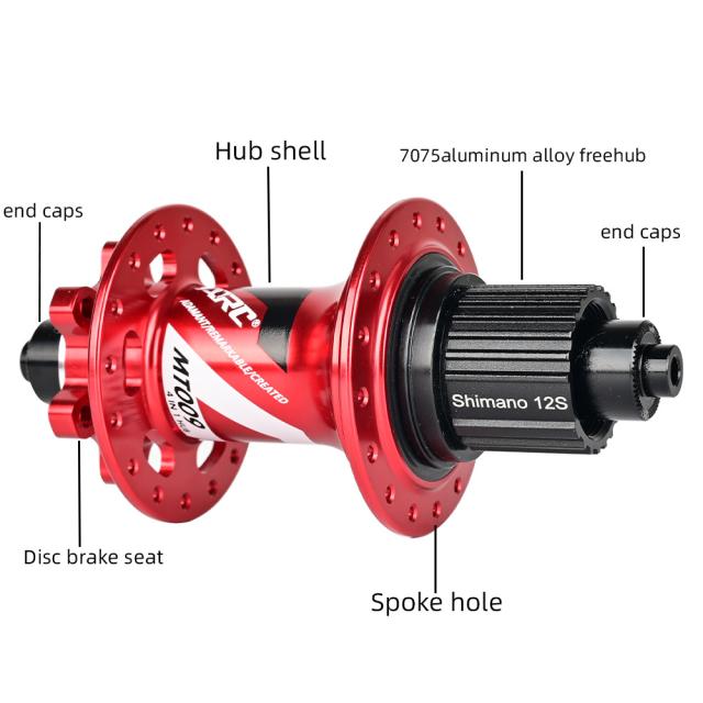 ARC009ノーマルMTBベアリングハブ6爪3歯114リング1112スピード4ベアリング用 ARC009ノーマルMTBベアリングハブ6爪3歯114リング1112スピード4