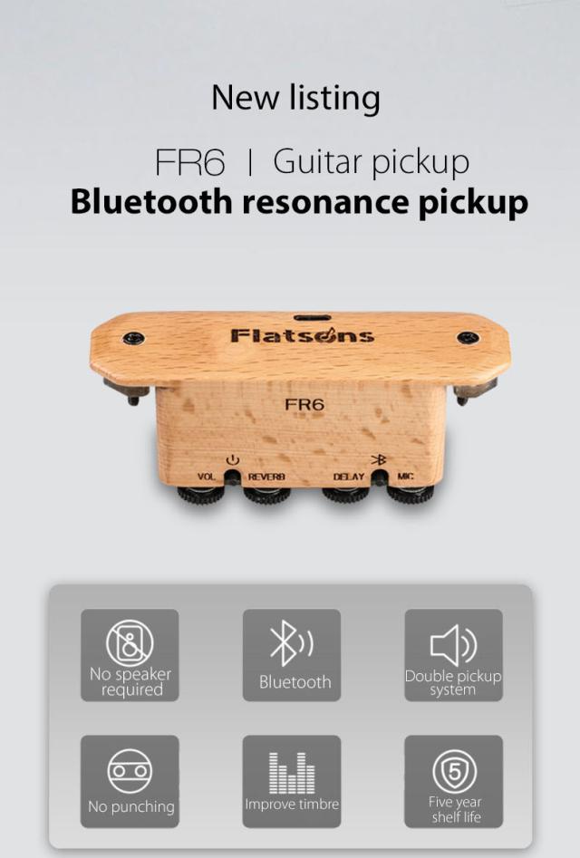アコースティック ギター用振動ピックアップ フォーク クラシック Bluetooth 対応アンプ ステージ パフォーマンス用ギター ピックアップ_9