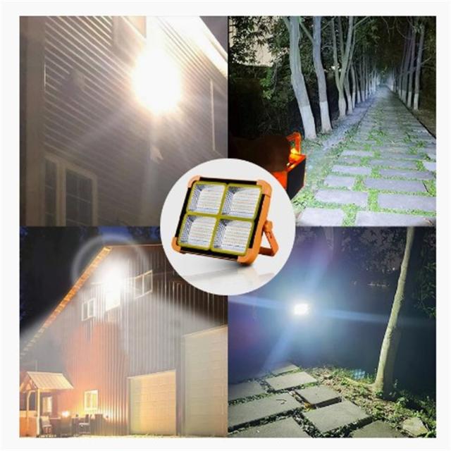 充電式ソーラーフラッドライト屋外ポータブル Led リフレクター