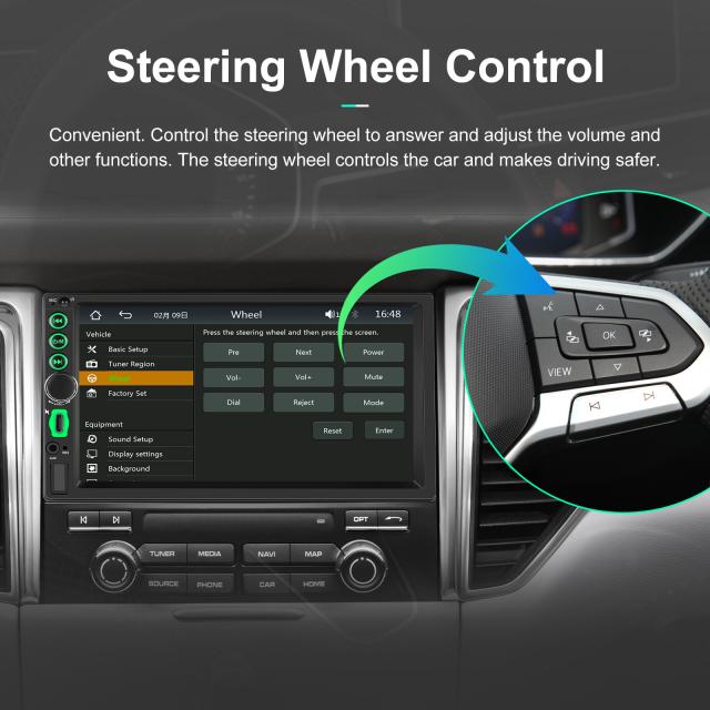 2din カーラジオ 7 インチ HD スクリーン MP5 プレーヤー Bluetooth 対応ワイヤレスオーディオプレーヤー Carplay に対応_8