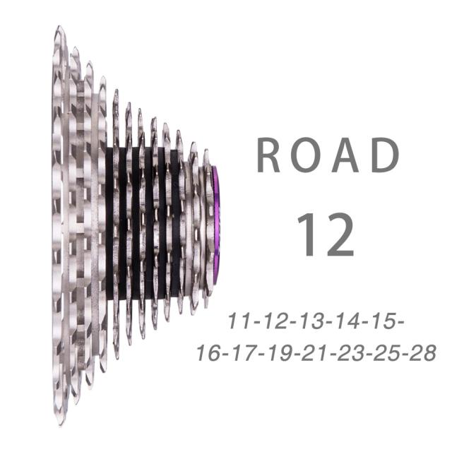 カセットフライホイール12スピード12s28tロードバイク中空超軽量28tフライホイール_1