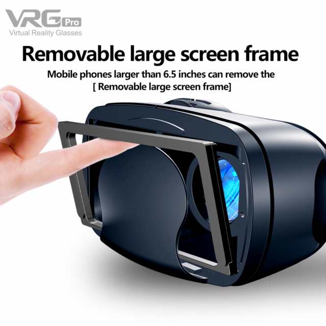VRG Pro ブルーライト 3D VR ヘッドセット 広角 スマート