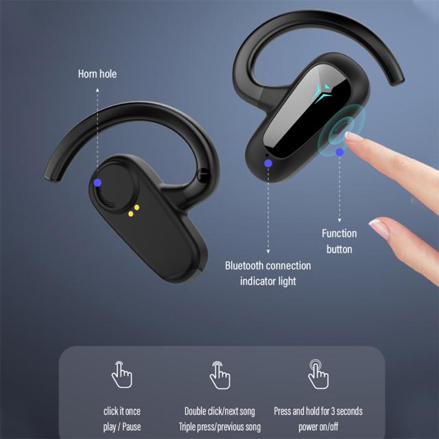 Tws-t8 空気伝導 Bluetooth 対応イヤホン ノイズキャンセリング
