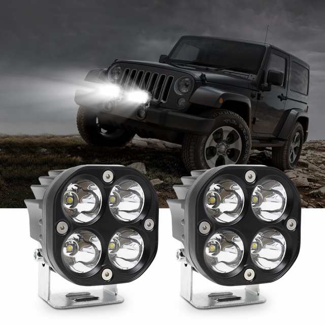 1 ペア 3 インチ Led スポットワークライト 12v 24v 4x4 4wd オフ