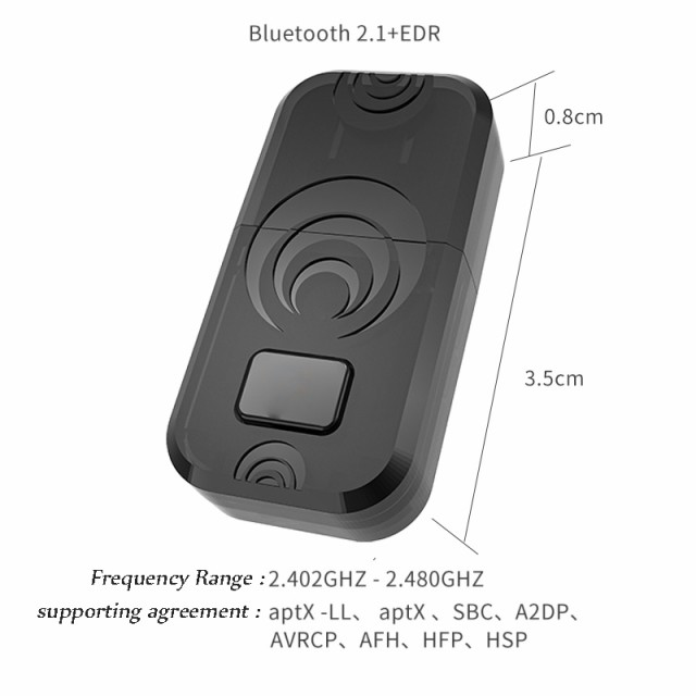 bluetooth 5.0オーディオ3.5mmアダプタ受信機用任天堂Switch