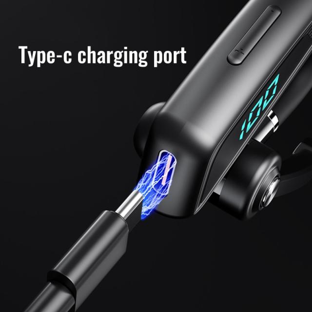 スポーツ専用 Bluetoothイヤホン V16 Bluetooth対応ヘッドセット デジタルディスプレイ ハンズフリー