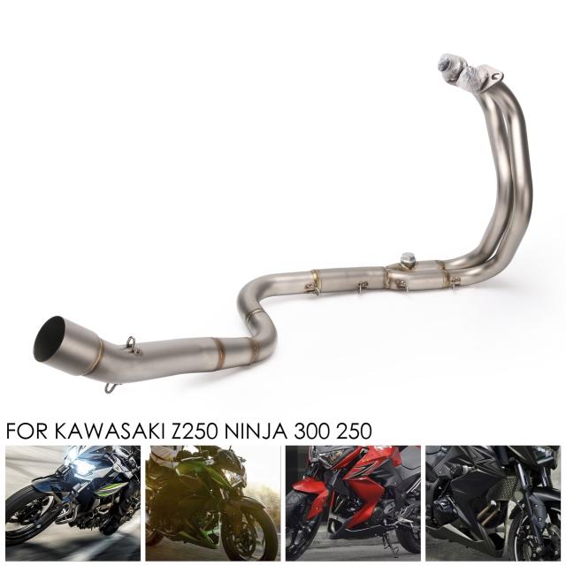 カワサキニンジャZ300250用レーシングモディファイドモーターサイクルエキゾーストミドルパイプフルエキゾーストシステムの通販は