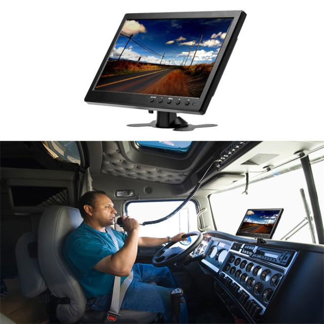 10.1 "液晶 Hd モニター カラー スクリーン 2 チャンネル ビデオ入力セキュリティ ディスプレイ スピーカー/bnc/avi/vga テレビ コンピューター用_7