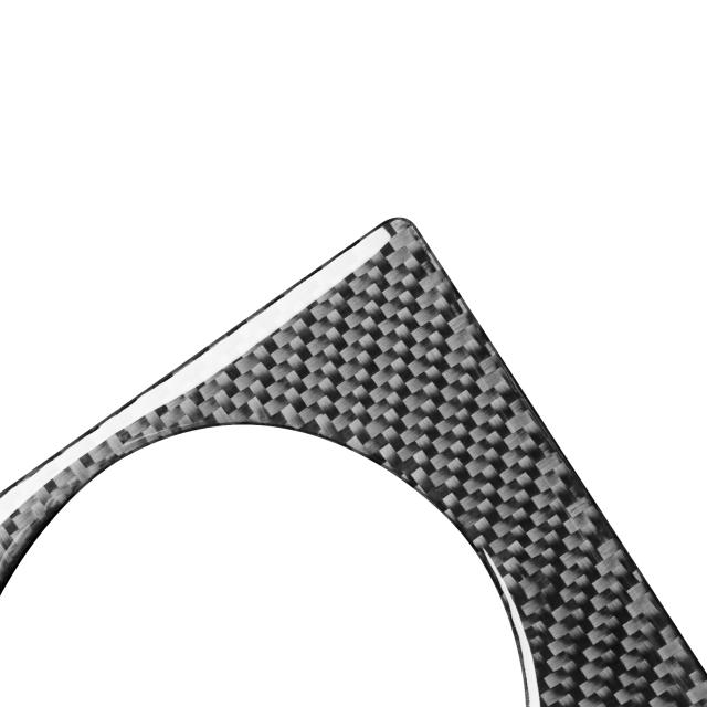 2 個防水炭素繊維中央制御パネルフレームカバートリムステッカー高温耐性自動車の付属品