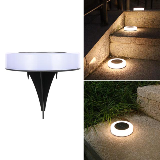 庭の芝生のテラスのためのソーラー グラウンド ライト Ip65 防水ライト コントロール屋外 8led グラウンド プラグ ライト_2