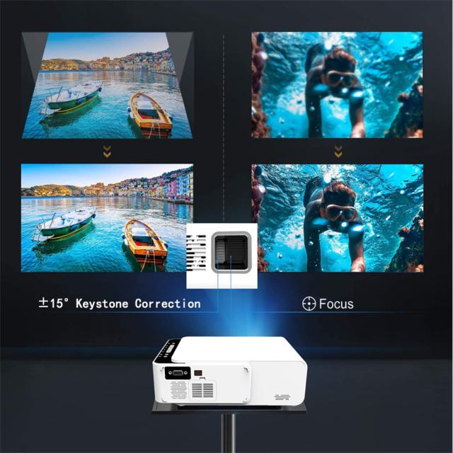 ミニ Led プロジェクター Wifi ワイヤレス ミラー電話ミラキャスト 1080p 液晶ビデオ映画パーティー プロジェクター T5 スマート バージョン_1