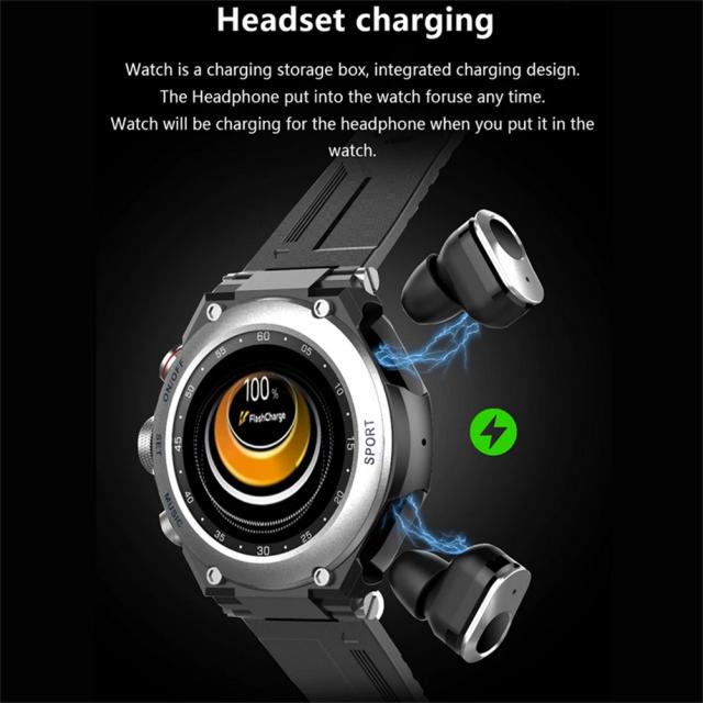 T92 スマートウォッチ 2-in-1bluetooth 対応 イヤホン通話