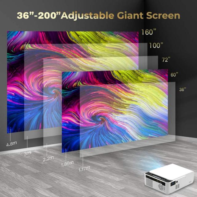 ミニ Led プロジェクター Wifi ワイヤレス ミラー電話ミラキャスト 1080p 液晶ビデオ映画パーティー プロジェクター T5 スマート バージョン_8