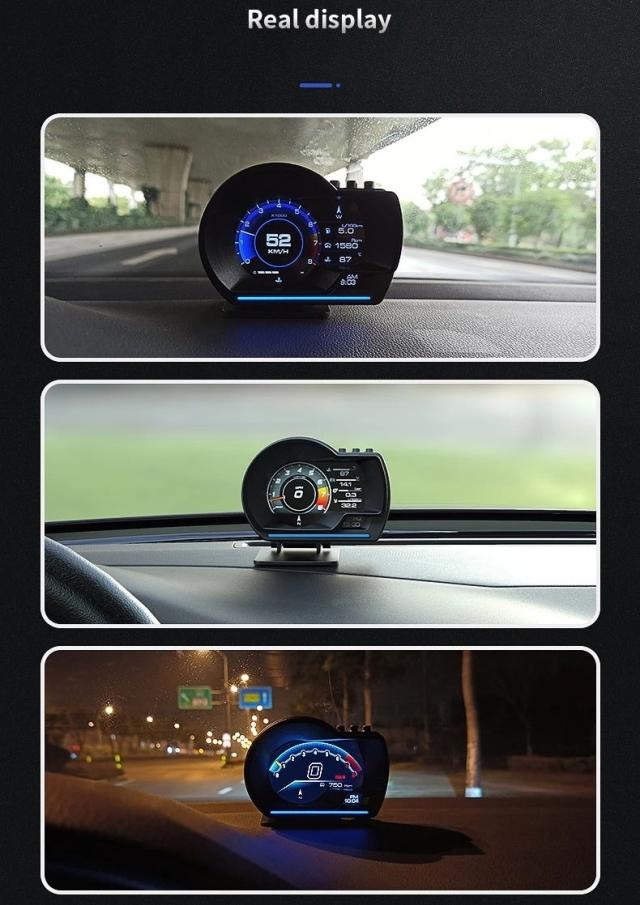 OBD2 GPSハッドゲージ ヘッドアップ カー デジタルディスプレイ 