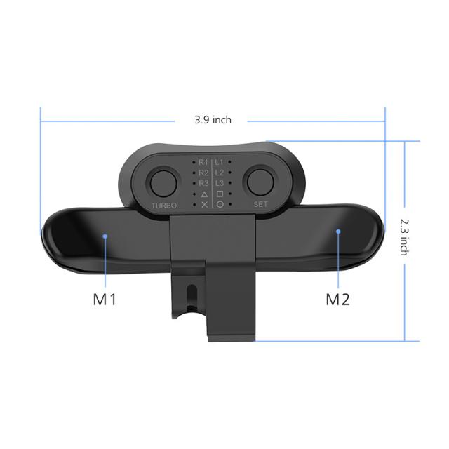 ターボファンクションキー付きPS4コントローラー用の戻るボタン