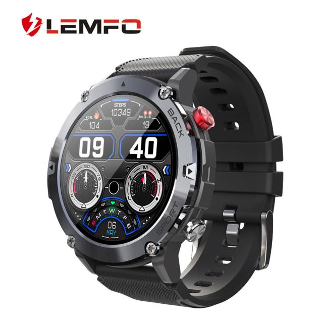 Lemfo LF26MAX メンズ スマートウォッチ Bluetooth対応 コールウォッチ