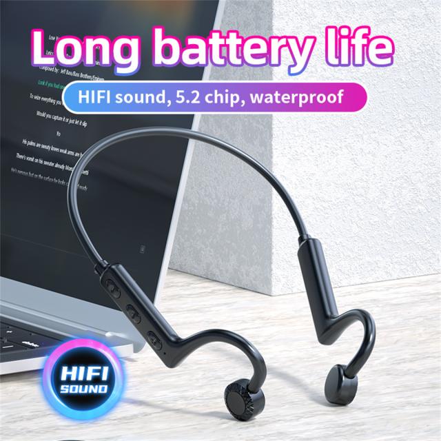 KS-19 骨伝導イヤホン Bluetooth対応 首掛け式 ビジネスヘッドホン