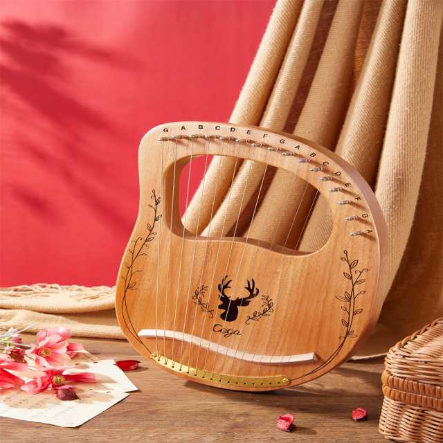 16弦 ライアーハープ 木製 竪琴 弦楽器 心癒す 金属弦 セット 子供用 初心者向け 16音 トナカイパターン 楽器の通販はau PAY マーケット  - キューディショップ | au PAY マーケット－通販サイト