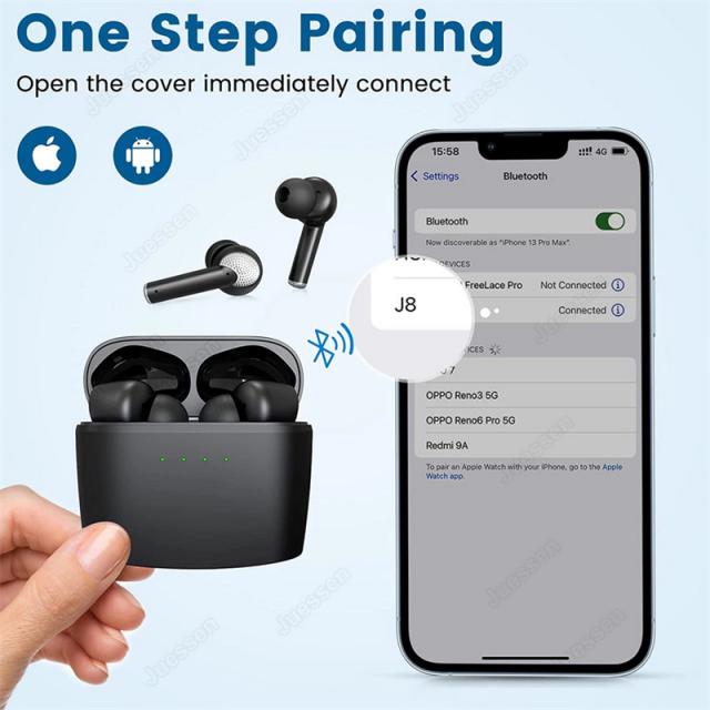 J8 Anc Tws Bluetooth 対応 5.2 イヤホン ワイヤレス アクティブ