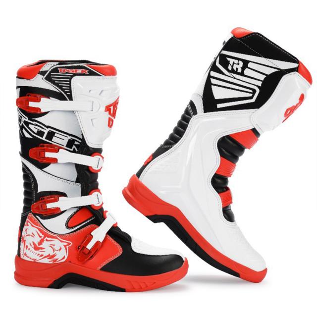 1ペアの屋外オートバイ乗馬ブーツプロの防水防水耐衝撃性オフロードブーツの通販は