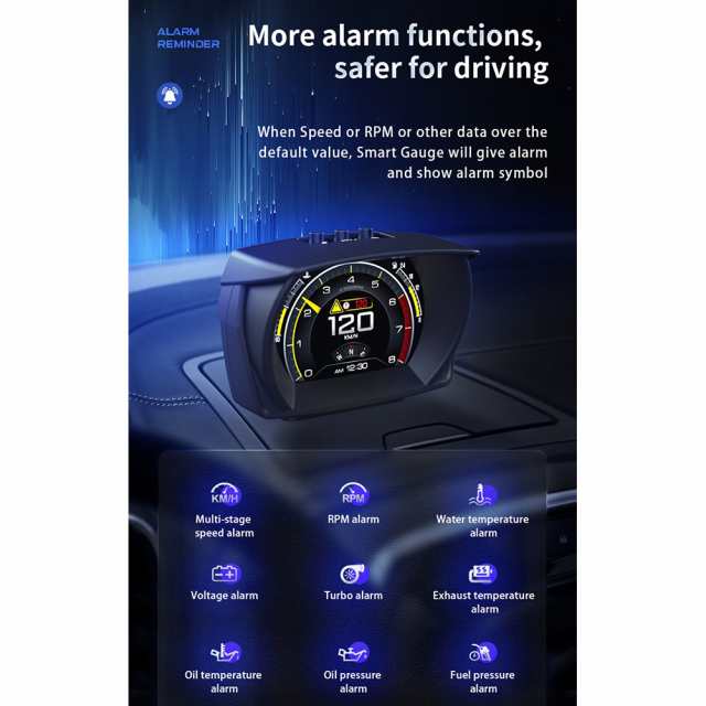 7 ピース/セット Ap-5 Hud ヘッドアップディスプレイ多機能 Obd2 + GPS + 傾斜計 Obd Gps 運転修正コードカーインテリアアクセサリー