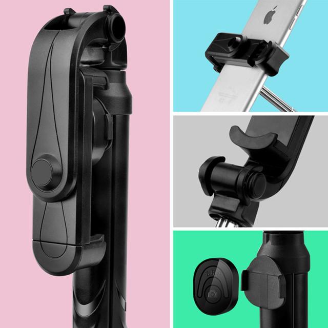 MOMAN 自撮り棒・三脚 リモコン付き Xt10自撮り棒ワイヤレスBluetooth自撮り棒三脚リモコン付き一脚自撮り