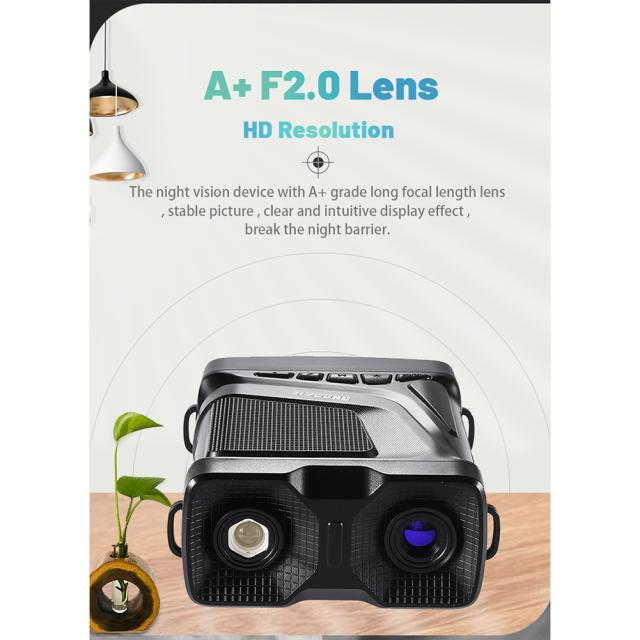 野生生物を狩猟するためのポータブルデジタル暗視大画面双眼赤外線Hd