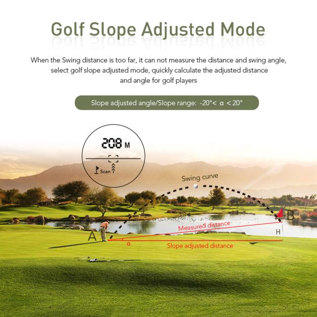ゴルフ距離計 1200m ハンドヘルド ポータブル 赤外線 距離計 ゴルフ