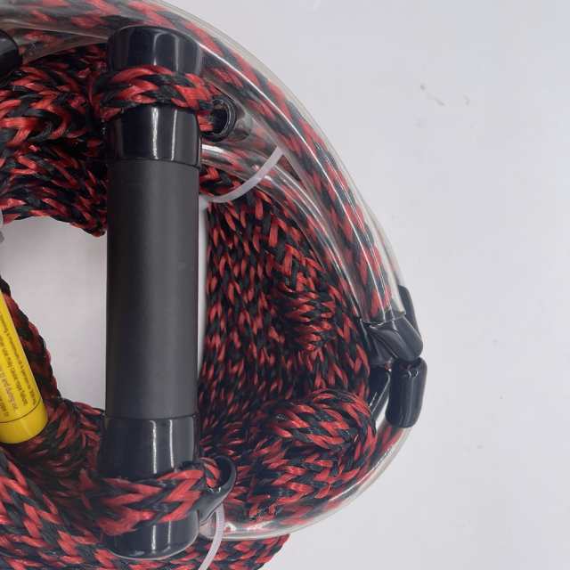 75ft 水上スキーロープ 多目的 耐摩耗性 UV耐性 ウォータースポーツ フローティングサーフロープ ハンドル2個付き