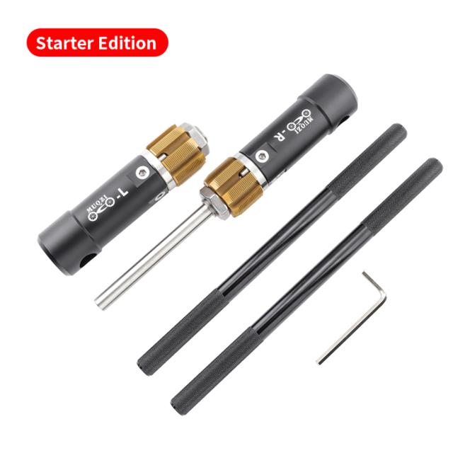 Bc1.37マウンテンロード折りたたみ自転車用5方向ねじタッピングツール修理部品 アルミ合金ネジタッピングツール5方向修理部品Bc1.37x24tマウンテン