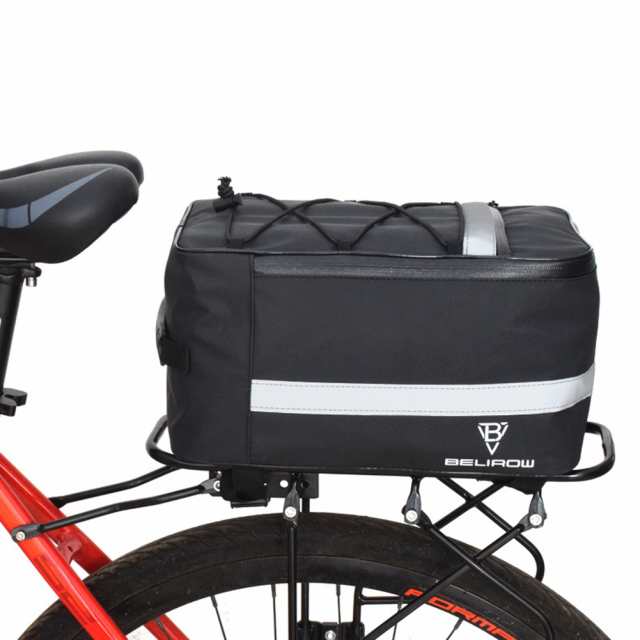 8l/15l 自転車キャリアバッグ リアラック バイクトランクバッグ 荷物