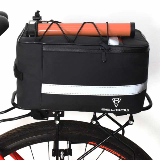 8l/15l 自転車キャリアバッグ リアラック バイクトランクバッグ 荷物