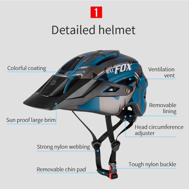 自転車 ヘルメット テールライト付き マウンテンバイク 一体型