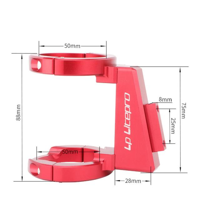 折りたたみ自転車サイクリングアクセサリー用フロントシェルフマウントキャリアアダプターピッグノーズブロックブラケット_1