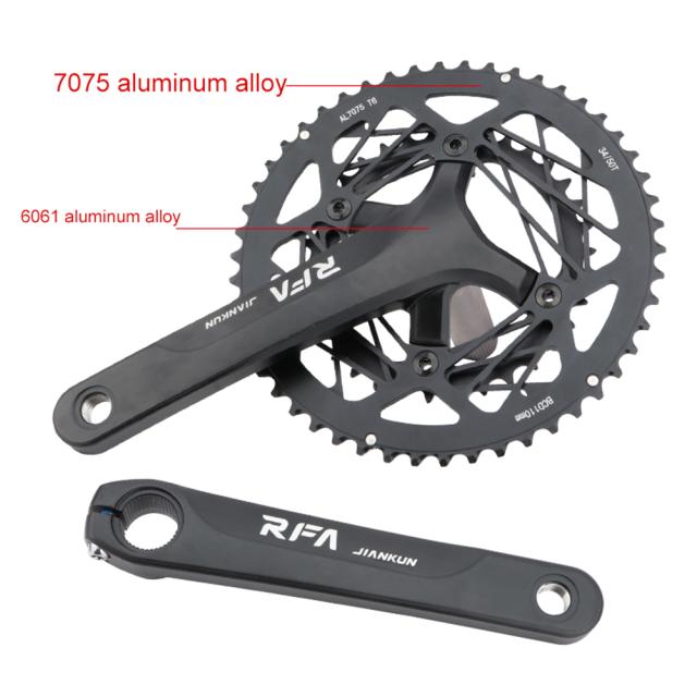 RFAロードバイククランク34/50Tダブルディスクスプロケット22スピード105キットレーシングバイククランクパーツ_2