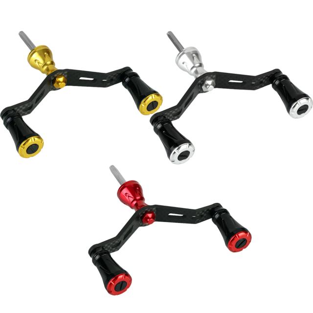 カーボンロッカーアームグリップノブ六角形スピニングフィッシングリールハンドルノブフィッシングタックルアクセサリー