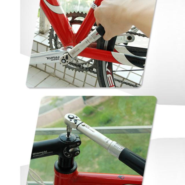 自転車トルクレンチ修理キット自転車修理ハードウェア交換可能アダプターサービススーツ_7