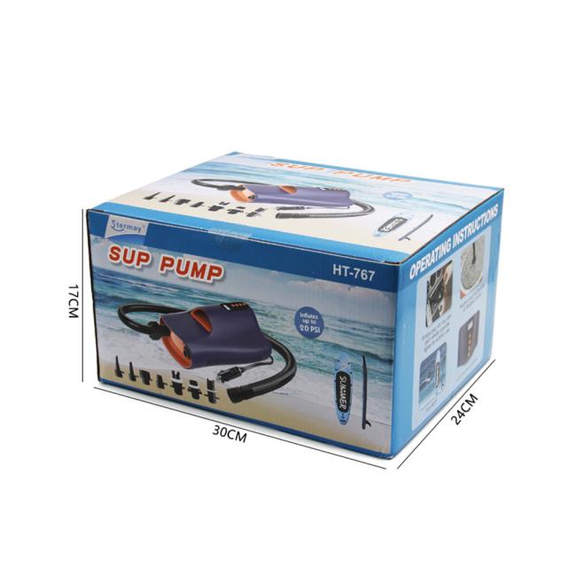 カヤックボートパドルボード用12v最大20Psisupエアポンプ